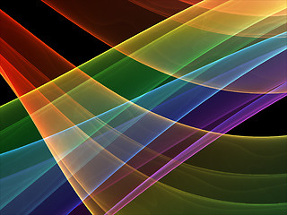 Image showing mystical colored curves