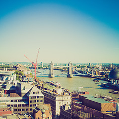 Image showing Vintage look Tower Bridge London