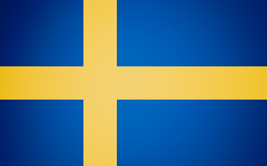 Image showing Retro look Flag of Sweden