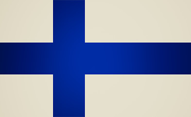 Image showing Retro look Flag of Finland