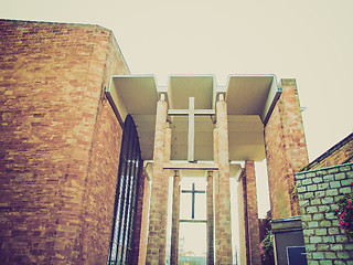 Image showing Retro look Coventry Cathedral