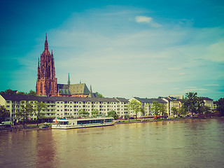 Image showing Retro look Frankfurt Germany