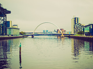 Image showing Retro looking River Clyde