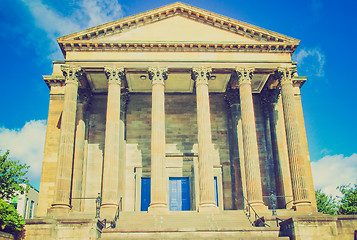 Image showing Retro looking Wellington church, Glasgow