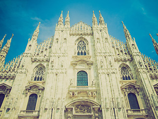 Image showing Retro look Duomo, Milan