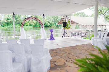 Image showing Elegant banquet hall