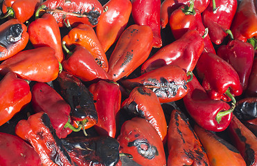 Image showing Roasted red peppers