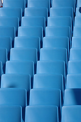 Image showing Blue chairs