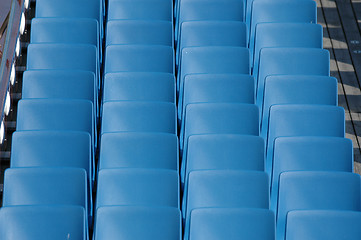 Image showing Blue chairs