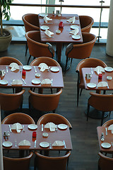 Image showing Tables in a resturant