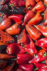 Image showing Roasted red peppers