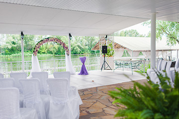 Image showing Elegant banquet hall