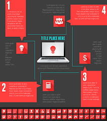 Image showing IT Industry Infographic Elements