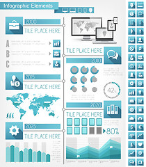 Image showing IT Industry Infographic Elements