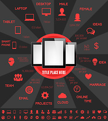 Image showing IT Industry Infographic Elements