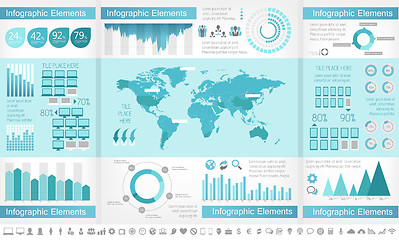 Image showing IT Industry Infographic Elements