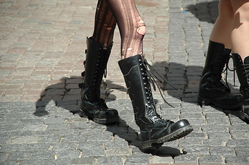 Image showing Boots and legs