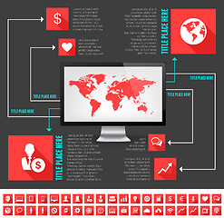 Image showing IT Industry Infographic Elements