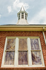 Image showing exterior of a brick church