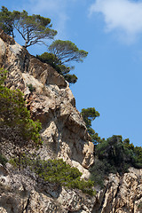 Image showing Rocky mountain and sky