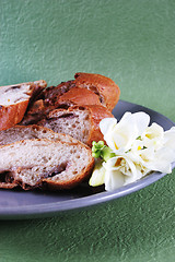 Image showing Bread and flower