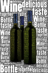 Image showing Wine text cloud