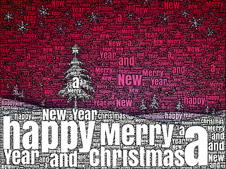 Image showing word picture Merry Christmas