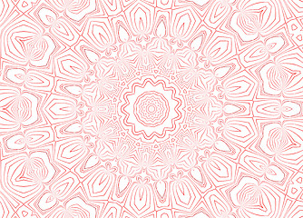 Image showing White background with abstract red pattern