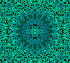 Image showing Green background with abstract pattern