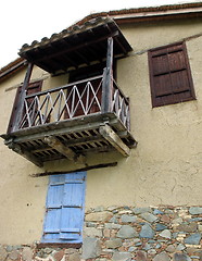 Image showing Old and tall house. Fikardou. Cyprus