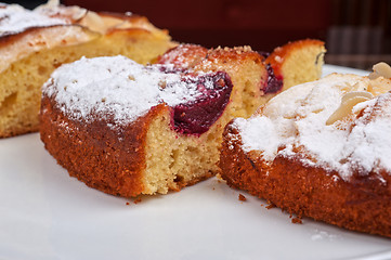 Image showing pie with apple, pear and plum