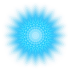 Image showing Abstract blue shape on white