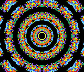 Image showing Bright geometric pattern