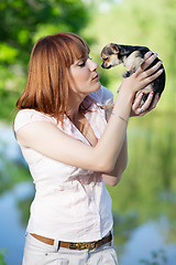 Image showing Young red-haired woman