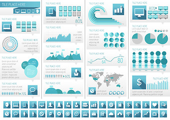 Image showing IT Industry Infographic Elements