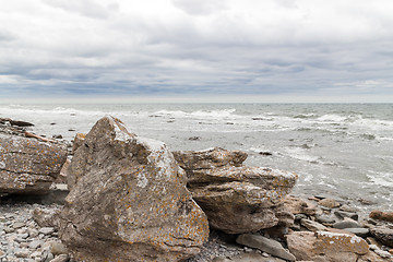 Image showing Rocky coast of Gotland, Sweden