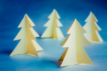 Image showing Cardboard Christmas Trees