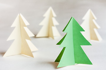 Image showing Cardboard Christmas Trees