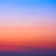 Image showing colorful sky after the sunset