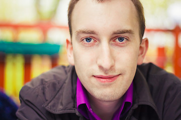 Image showing Close-Up Of A Young Thinking Man