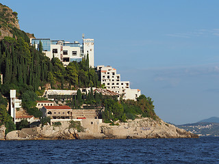 Image showing Dubrovnik, august 2013, the ruins of the Hotel Belvedere, Croati