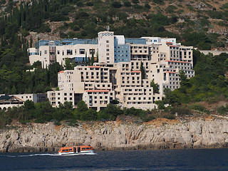 Image showing Dubrovnik, august 2013, the ruins of the Hotel Belvedere, Croati
