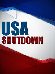 Image showing Shutdown Closed United States of America Background