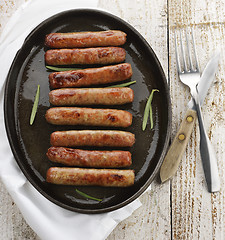 Image showing Fried Breakfast Sausage Links