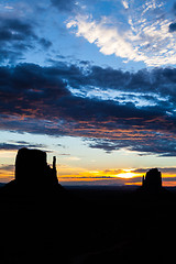 Image showing Monument Valley Sunrise