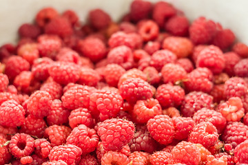 Image showing Fresh Raspberries Background