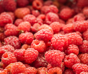 Image showing Fresh Raspberries Background