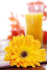 Image showing Flower and drink