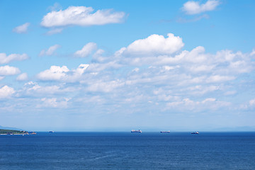 Image showing Sea view of the Gulf of Peter the Great.