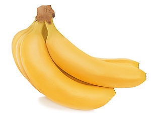 Image showing Bunch of bananas isolated on white background.